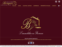 Tablet Screenshot of agence-bonpre.com